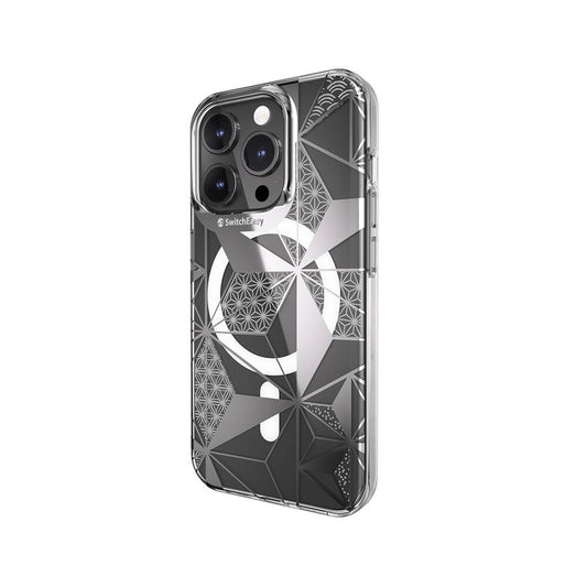iPhone 15 Pro Kılıf M-safe Şarj Özellikli Çift IMD Baskılı Lisanslı Switcheasy Artist-M Asanoha Kapak