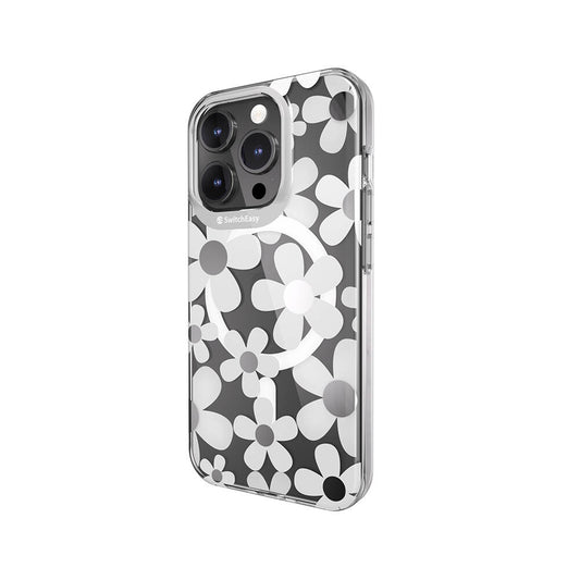 iPhone 15 Pro Kılıf M-safe Şarj Özellikli Çift IMD Baskılı Lisanslı Switcheasy Artist-M Fleur Kapak