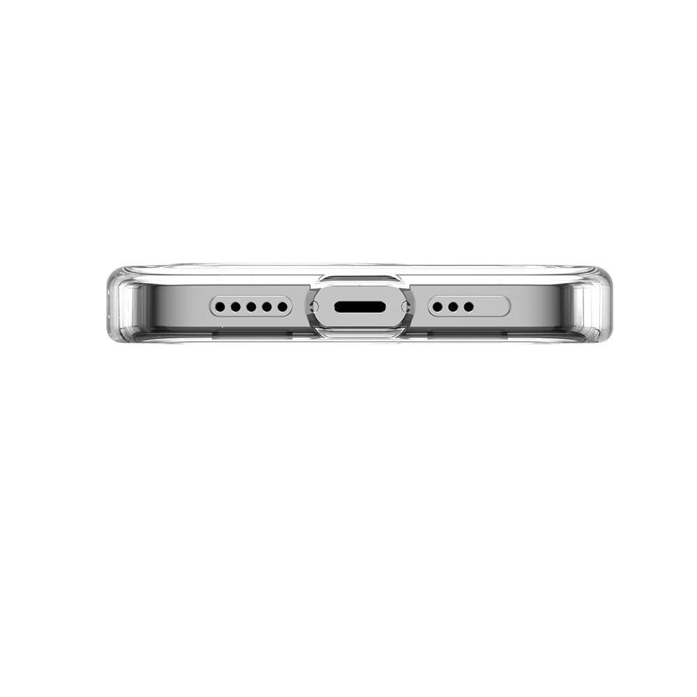 iPhone 15 Pro Kılıf M-safe Şarj Özellikli Çizim Desenli Şok Önleyicili Şeffaf Lisanslı Switcheasy City-M Paris Kapak