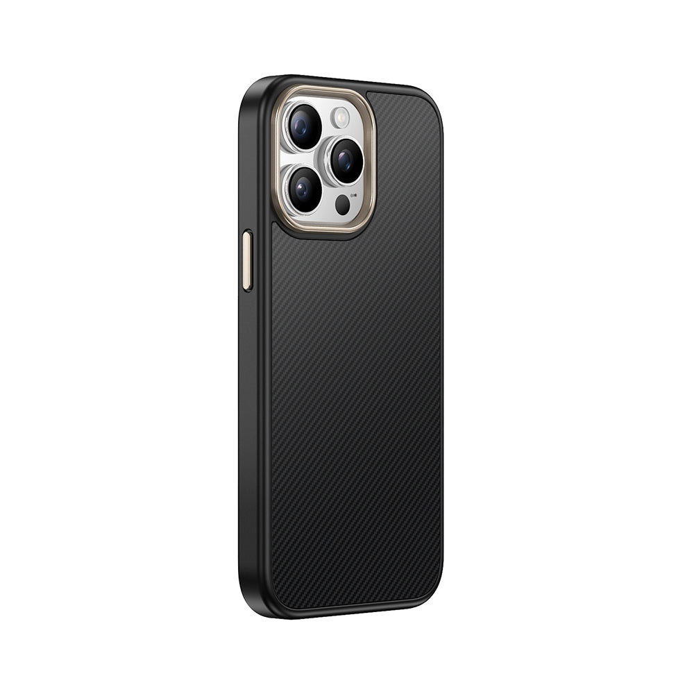 Apple iPhone 15 Pro Kılıf M-safe Şarj Özellikli Karbon Fiber Görünümlü Zore Antina Kapak