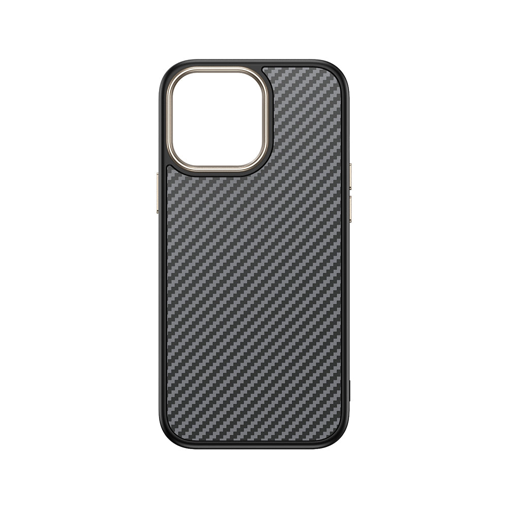 Apple iPhone 15 Pro Kılıf M-safe Şarj Özellikli Karbon Fiber Görünümlü Zore Antina Kapak