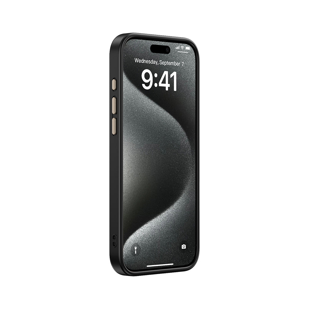 Apple iPhone 15 Pro Kılıf M-safe Şarj Özellikli Karbon Fiber Görünümlü Zore Antina Kapak