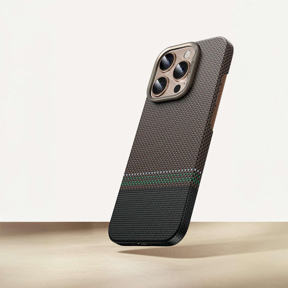 iPhone 15 Pro Kılıf M-safe Şarj Özellikli Karbon Fiber Tasarımlı Benks Prestige ArmorAir Kevlar Kapak