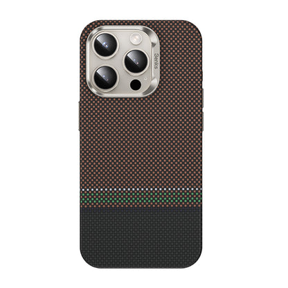 iPhone 15 Pro Kılıf M-safe Şarj Özellikli Karbon Fiber Tasarımlı Benks Prestige ArmorPro Kevlar Kapak