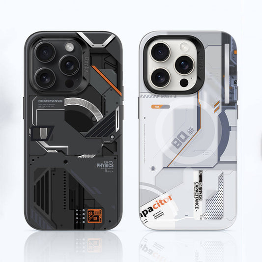 iPhone 15 Pro Kılıf M-safe Şarj Özellikli Mekanik Tasarımlı Benks Perspective Serisi Kapak