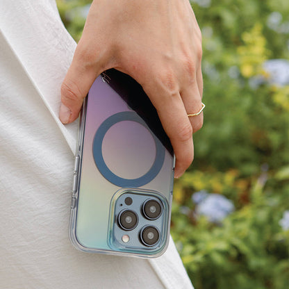 iPhone 15 Pro Kılıf M-safe Şarj Özellikli Mistik Mor Renkli Coehl Dazze Kapak