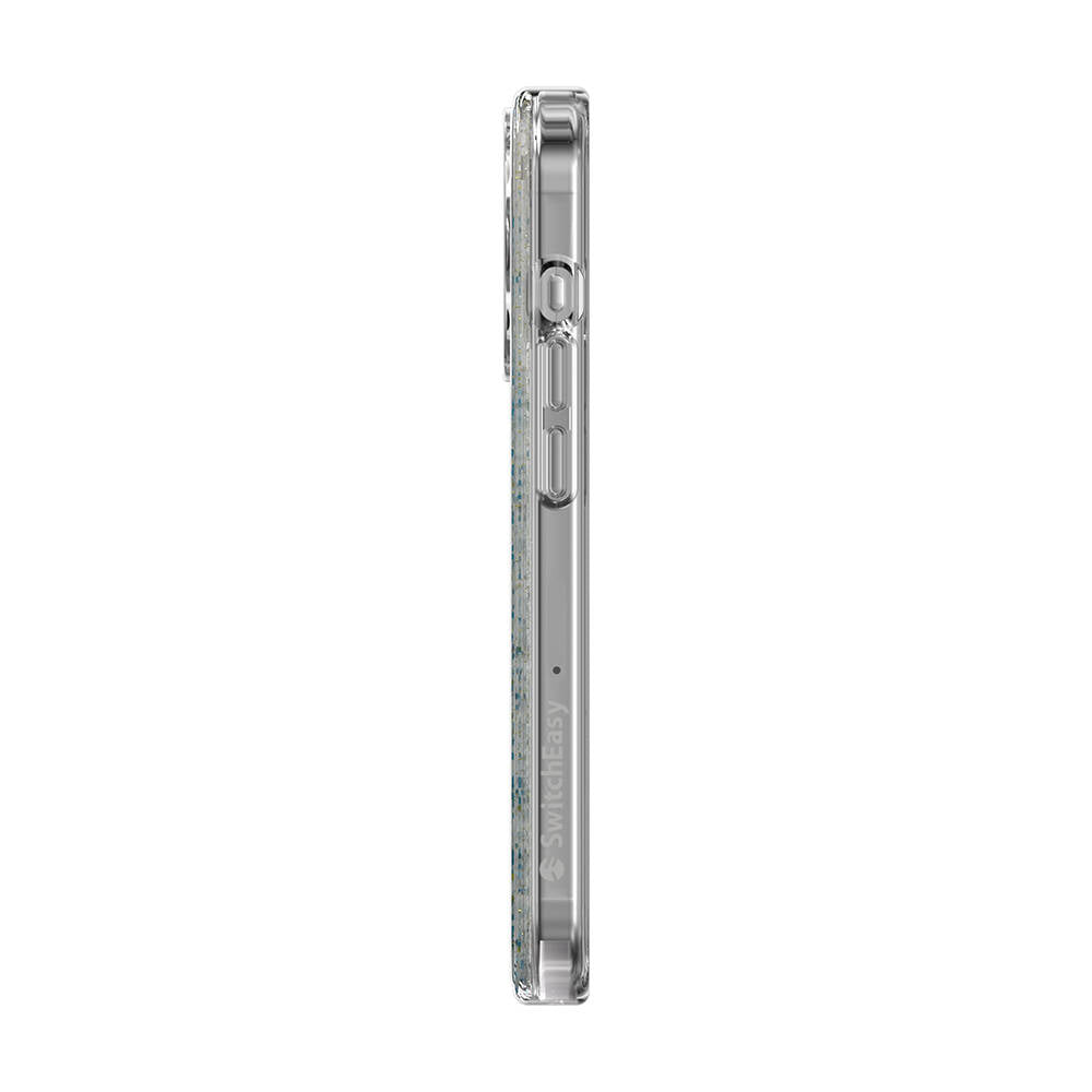 iPhone 15 Pro Kılıf M-safe Şarj Özellikli Parlayan Simli Şeffaf Lisanslı Switcheasy Starfield-M Kapak