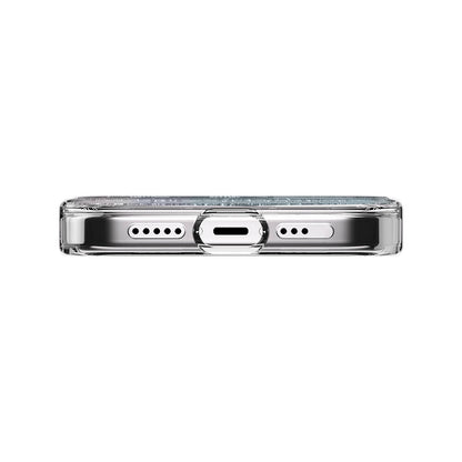 iPhone 15 Pro Kılıf M-safe Şarj Özellikli Parlayan Simli Şeffaf Lisanslı Switcheasy Starfield-M Kapak