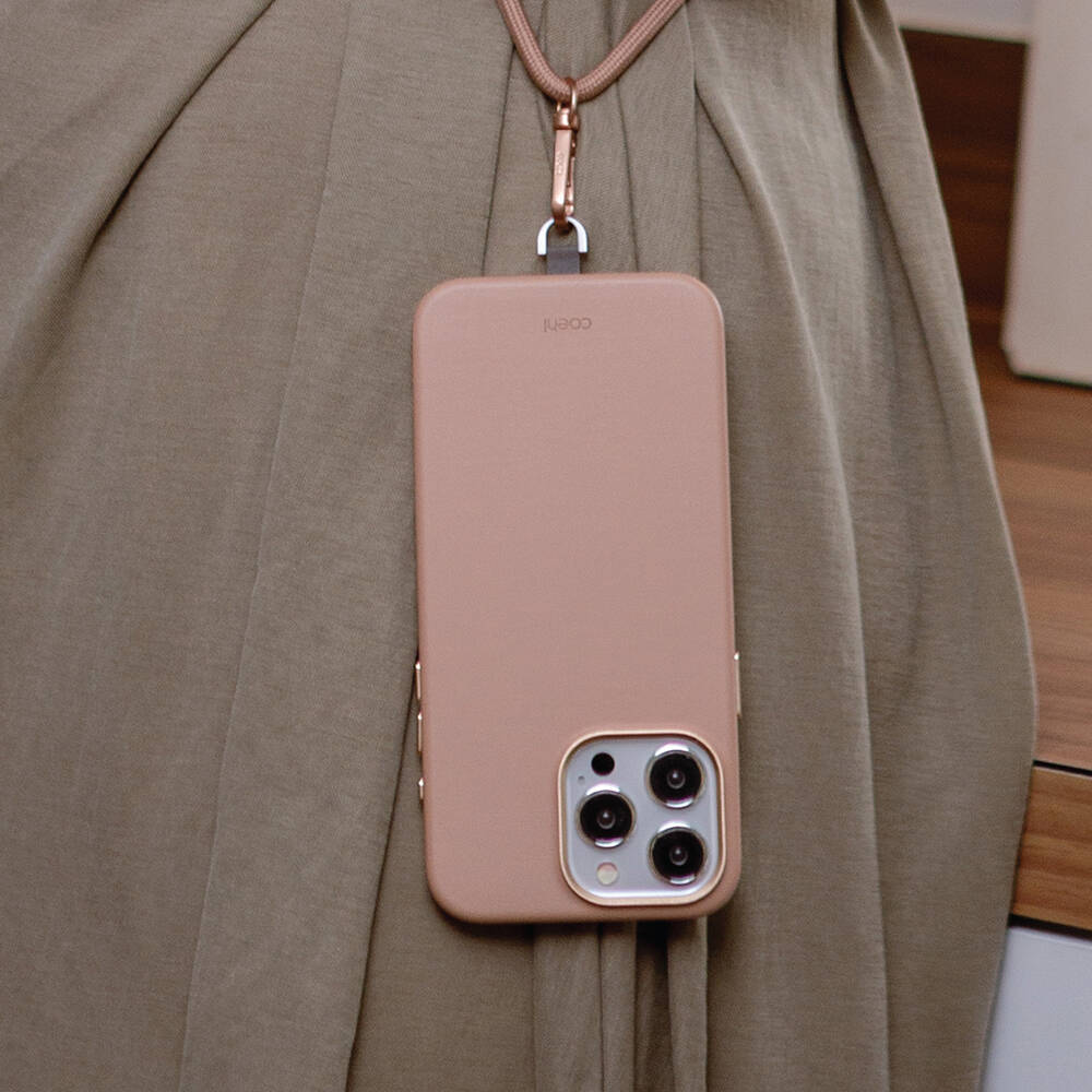 iPhone 15 Pro Kılıf M-safe Şarj Özellikli Soft Arka Yüzey Askı İpli Coehl Muse Kapak