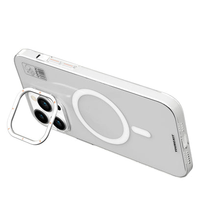 iPhone 15 Pro Kılıf M-safe Şarj Özellikli Standlı YoungKit Hermit Bracket Serisi Kapak