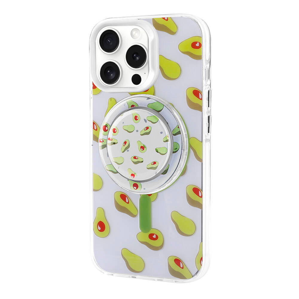 Apple iPhone 15 Pro Kılıf M-safe Şarj Özellikli Tak-Çıkar Pop Soketli Zore Tiktok Kapak