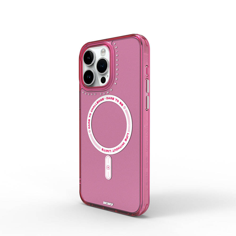 iPhone 15 Pro Kılıf M-safe Şarj Özellikli Wiwu Basic Color J Serisi Kapak