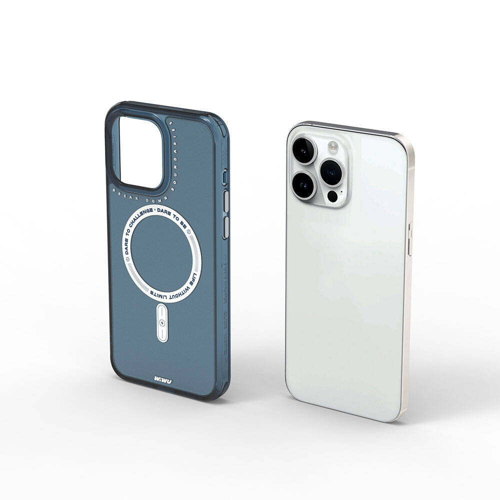 iPhone 15 Pro Kılıf M-safe Şarj Özellikli Wiwu Basic Color J Serisi Kapak