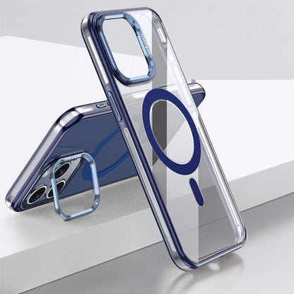iPhone 15 Pro Kılıf M-safe Şarj Özellikli Wlons Standlı Efsane Kapak