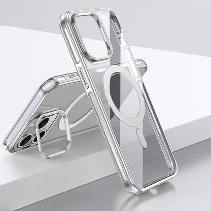 iPhone 15 Pro Kılıf M-safe Şarj Özellikli Wlons Standlı Efsane Kapak
