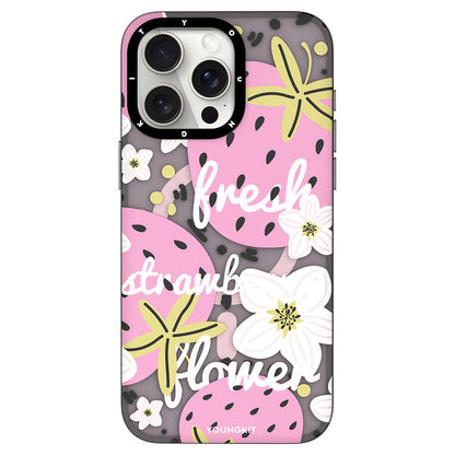 iPhone 15 Pro Kılıf M-safe Şarj Özellikli Yaz Meyvesi Desenli Youngkit Fruity Flavour Serisi Kapak