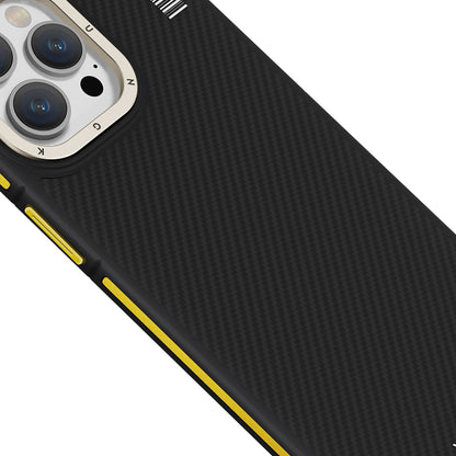 iPhone 15 Pro Kılıf M-safe Şarj Özellikli YoungKit 600D Kevlar Kapak