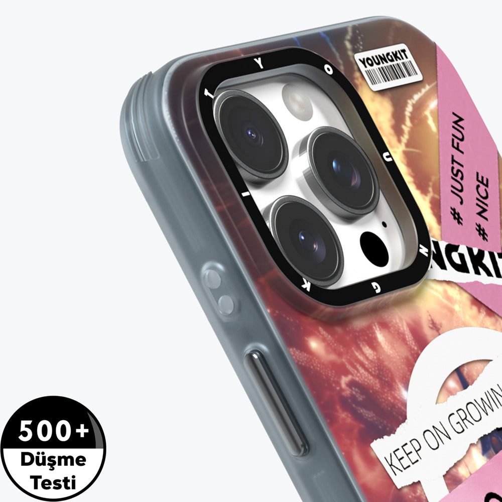 iPhone 15 Pro Kılıf M-safe Şarj Özellikli Youngkit A-City Serisi Kapak