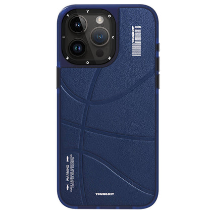 iPhone 15 Pro Kılıf M-safe Şarj Özellikli Youngkit Backboard Serisi Leather Kapak