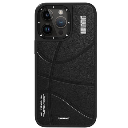 iPhone 15 Pro Kılıf M-safe Şarj Özellikli Youngkit Backboard Serisi Leather Kapak