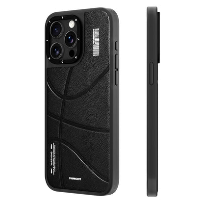 iPhone 15 Pro Kılıf M-safe Şarj Özellikli Youngkit Backboard Serisi Leather Kapak