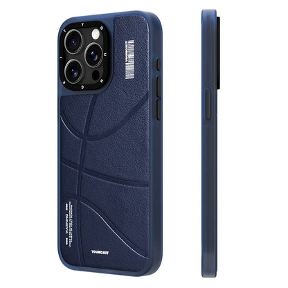 iPhone 15 Pro Kılıf M-safe Şarj Özellikli Youngkit Backboard Serisi Leather Kapak