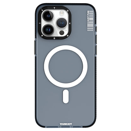 iPhone 15 Pro Kılıf M-safe Şarj Özellikli YoungKit Crystal Color Serisi Kapak