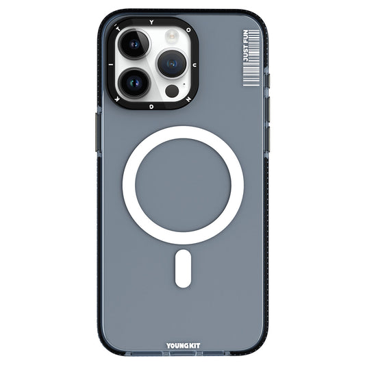 iPhone 15 Pro Kılıf M-safe Şarj Özellikli YoungKit Crystal Color Serisi Kapak