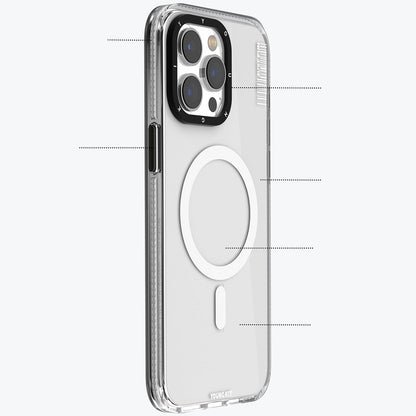 iPhone 15 Pro Kılıf M-safe Şarj Özellikli YoungKit Crystal Color Serisi Kapak