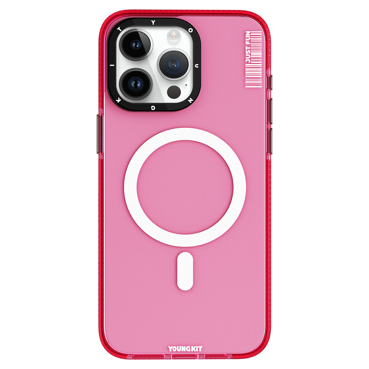 iPhone 15 Pro Kılıf M-safe Şarj Özellikli YoungKit Crystal Color Serisi Kapak