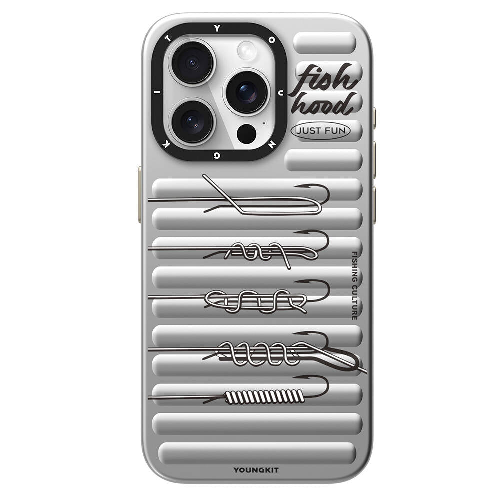 iPhone 15 Pro Kılıf M-safe Şarj Özellikli Youngkit Fishing Serisi Kapak