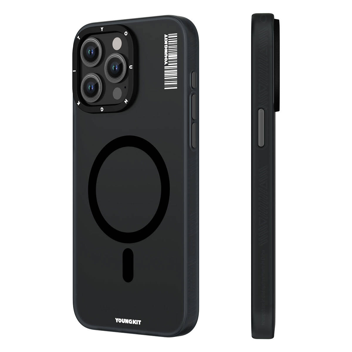 iPhone 15 Pro Kılıf M-safe Şarj Özellikli Youngkit Hidden Sand Serisi Kapak