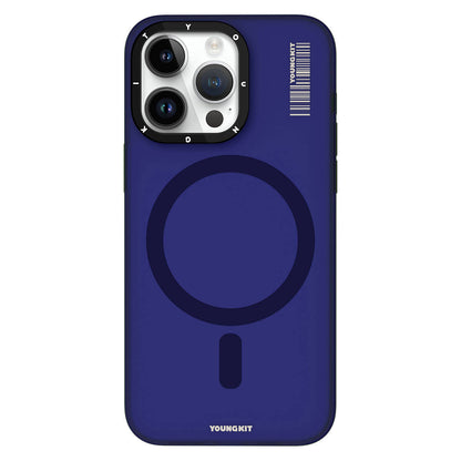 iPhone 15 Pro Kılıf M-safe Şarj Özellikli Youngkit Hidden Sand Serisi Kapak