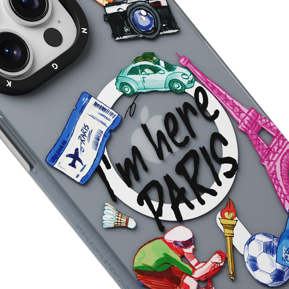 iPhone 15 Pro Kılıf M-safe Şarj Özellikli Youngkit in Paris Serisi Kapak