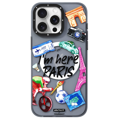 iPhone 15 Pro Kılıf M-safe Şarj Özellikli Youngkit in Paris Serisi Kapak