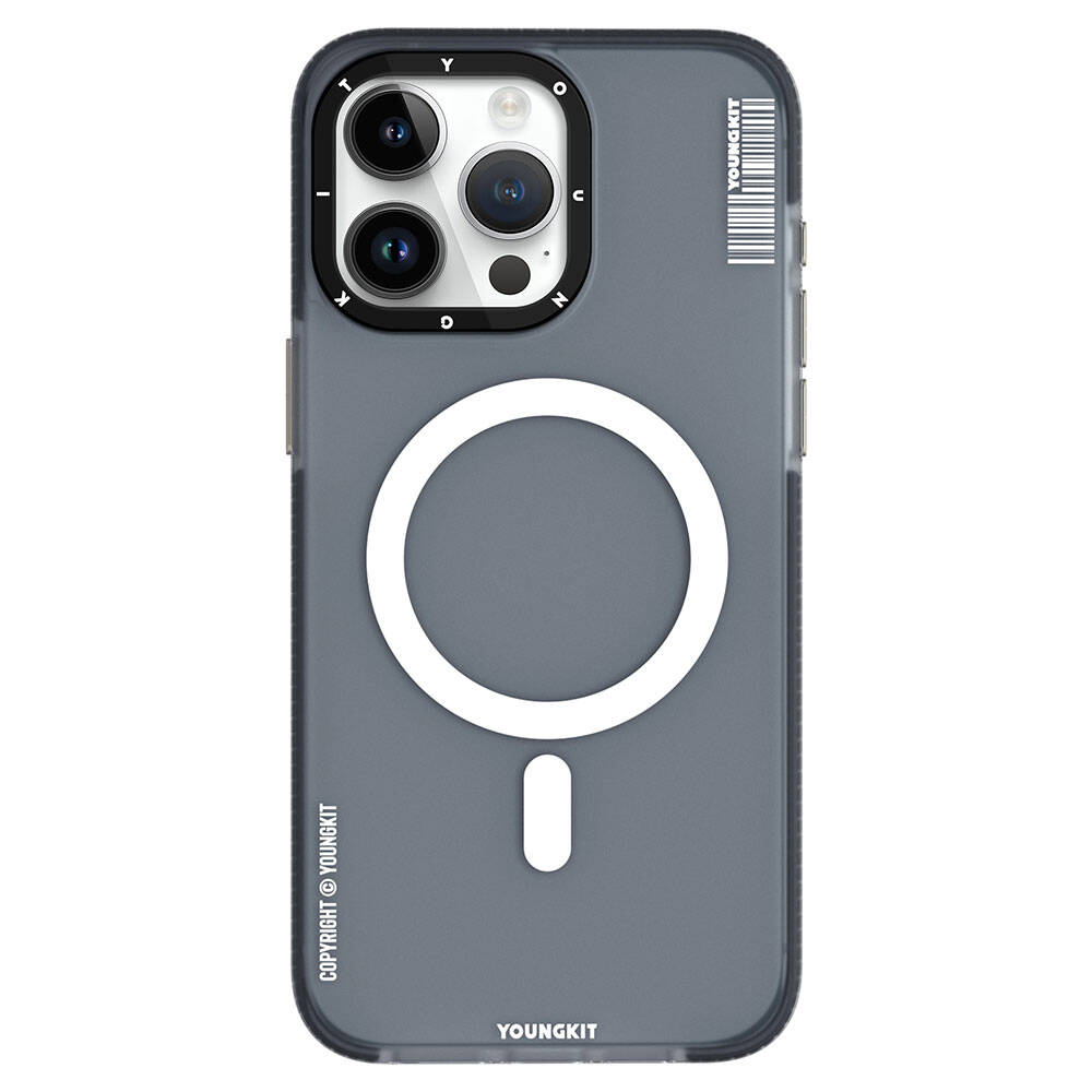 iPhone 15 Pro Kılıf M-safe Şarj Özellikli Youngkit Jiansha Serisi Kapak