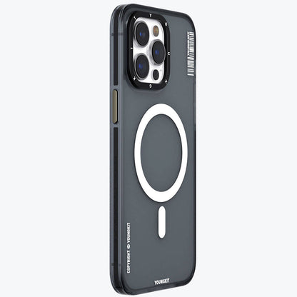 iPhone 15 Pro Kılıf M-safe Şarj Özellikli Youngkit Jiansha Serisi Kapak