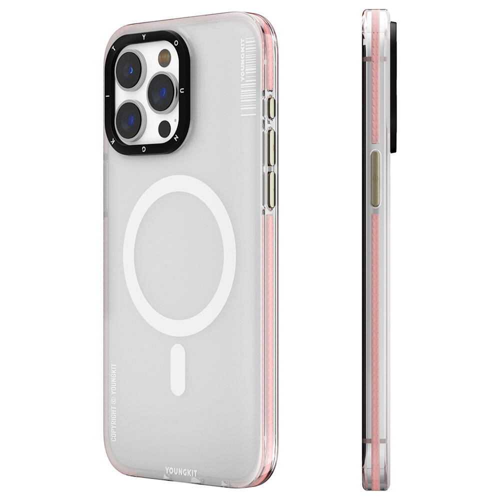 iPhone 15 Pro Kılıf M-safe Şarj Özellikli Youngkit Jiansha Serisi Kapak