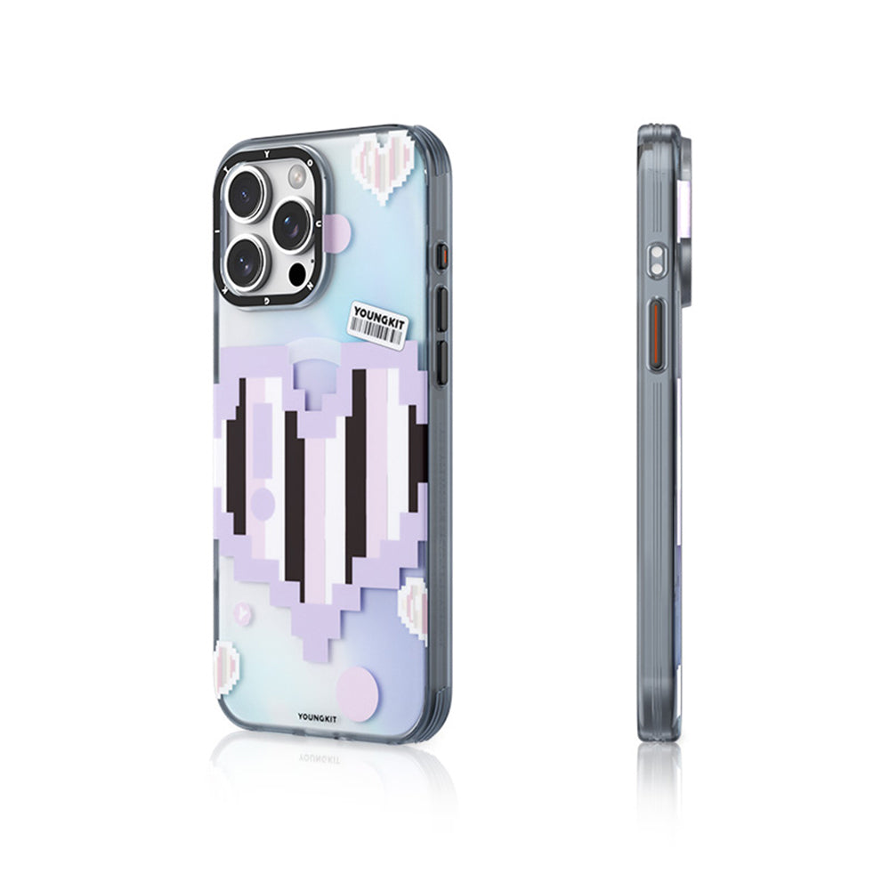 iPhone 15 Pro Kılıf M-safe Şarj Özellikli Youngkit Love Serisi Kapak