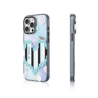 iPhone 15 Pro Kılıf M-safe Şarj Özellikli Youngkit Love Serisi Kapak