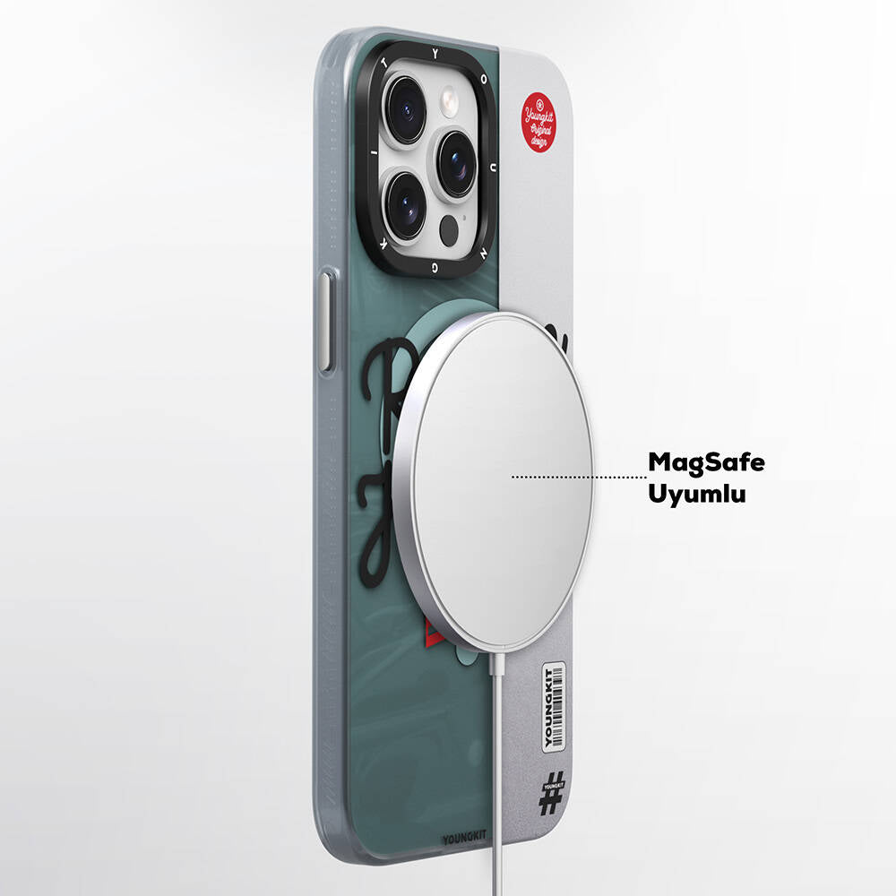 iPhone 15 Pro Kılıf M-safe Şarj Özellikli Youngkit Motorcycle Legend Serisi Kapak