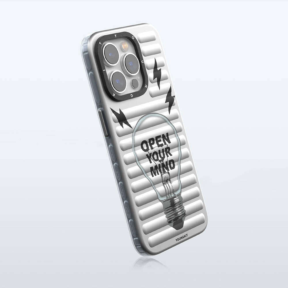 iPhone 15 Pro Kılıf M-safe Şarj Özellikli Youngkit Open Mind Serisi Kapak