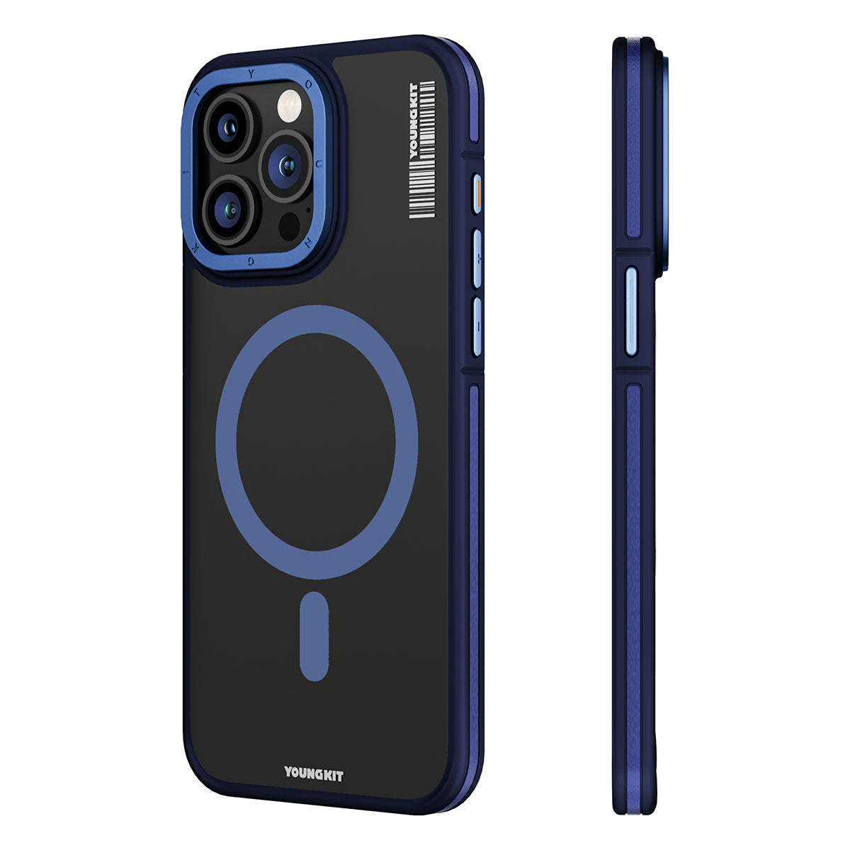 iPhone 15 Pro Kılıf M-safe Şarj Özellikli Youngkit Rock Sand Serisi Kapak