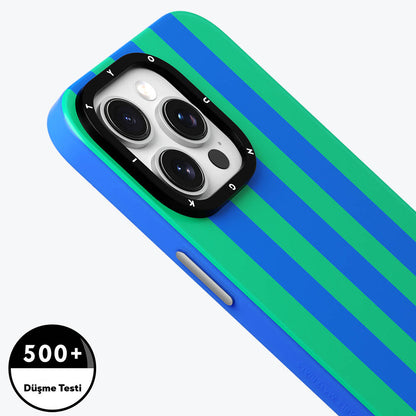iPhone 15 Pro Kılıf M-safe Şarj Özellikli Youngkit Striped Piano Keys Serisi Kapak