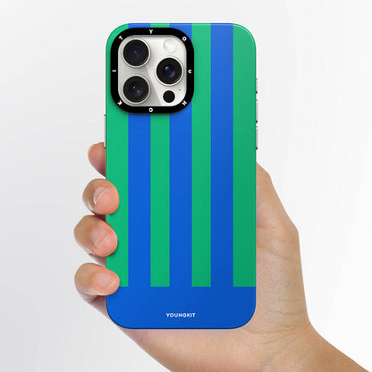 iPhone 15 Pro Kılıf M-safe Şarj Özellikli Youngkit Striped Piano Keys Serisi Kapak