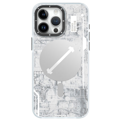 iPhone 15 Pro Kılıf M-safe Şarj Özellikli YoungKit Technology Serisi Kapak