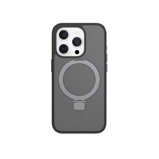 iPhone 15 Pro Kılıf M-safe Şarj Özellikli Yüzük Standlı Lisanslı Switcheasy Magstand-M Kapak