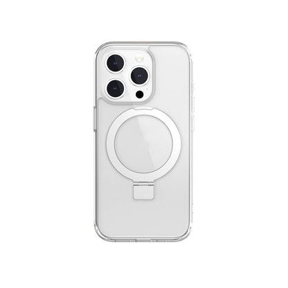 iPhone 15 Pro Kılıf M-safe Şarj Özellikli Yüzük Standlı Lisanslı Switcheasy Magstand-M Kapak