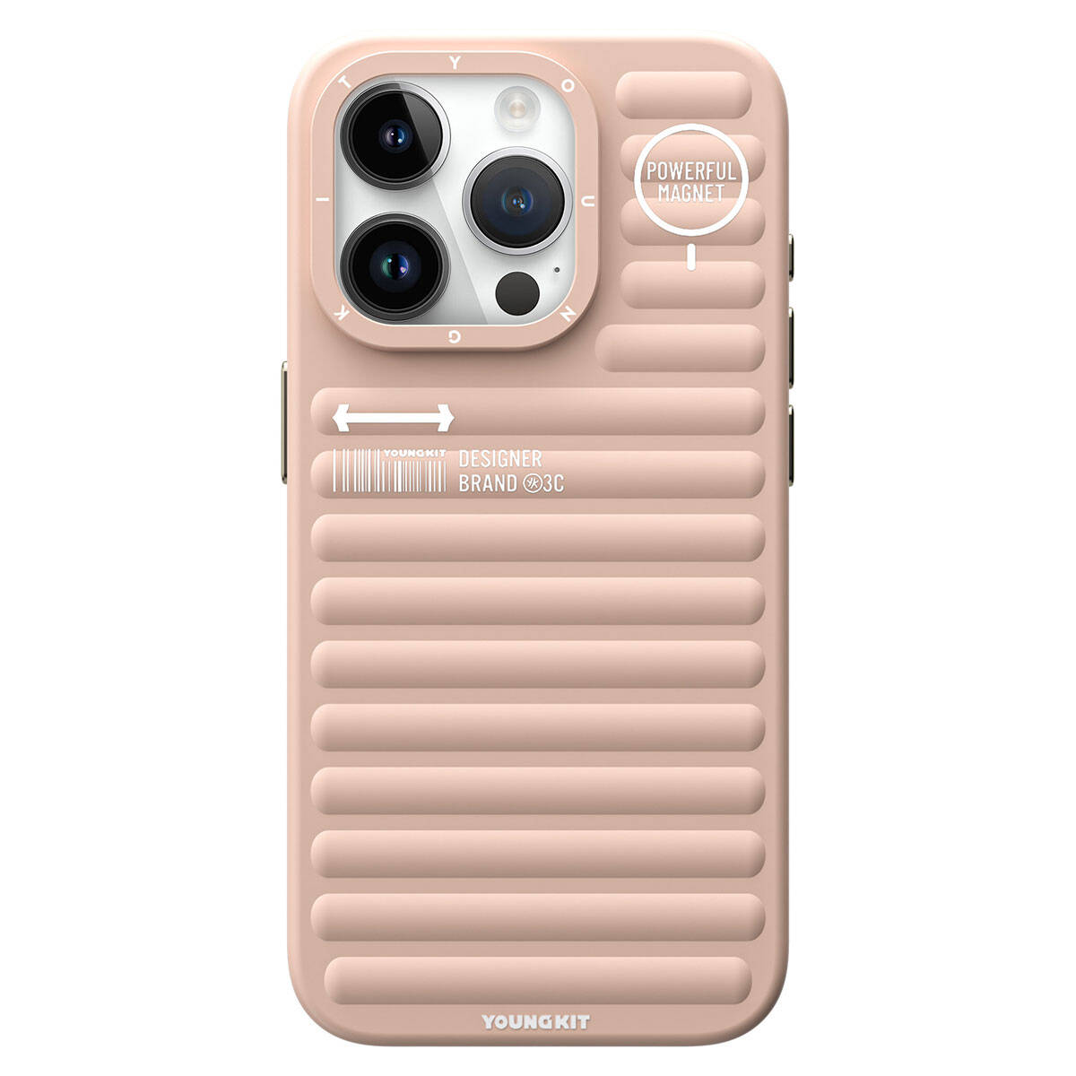 iPhone 15 Pro Kılıf Mat Renkli Tasarım YoungKit Original Serisi Kapak