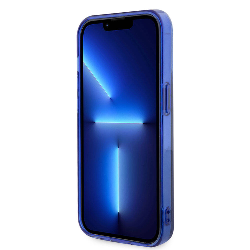 iPhone 15 Pro Kılıf Mercedes Benz Orjinal Lisanslı M-safe Şarj Özellikli Çift Katmanlı Mavi Yıldız Desenli Kapak